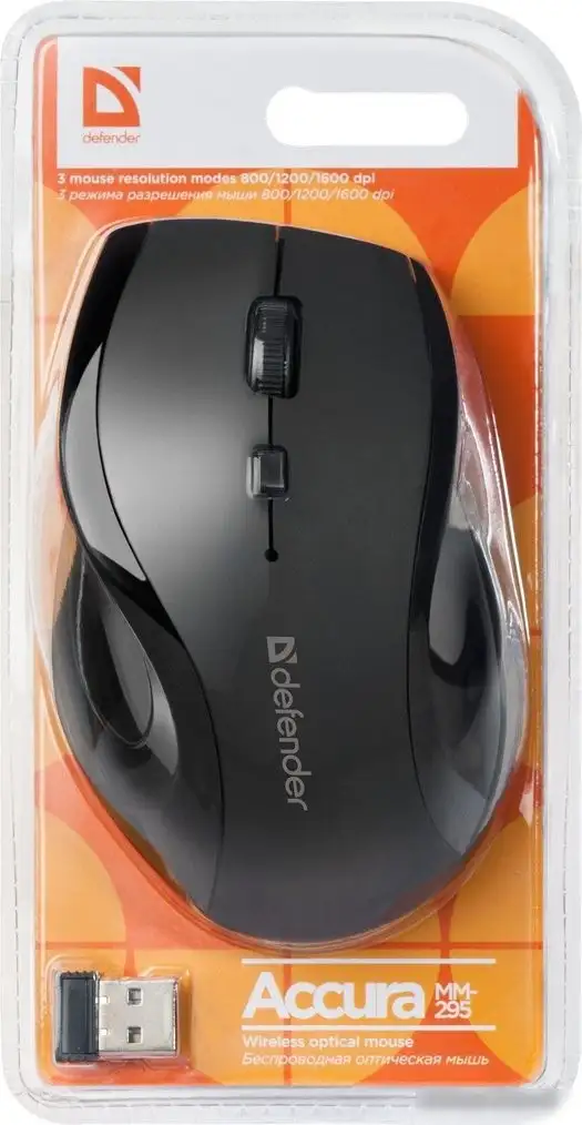 Мышь Defender Accura MM-295 (черный) – фото товара