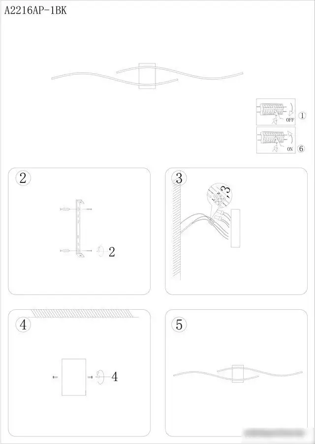 Бра Arte Lamp A2216AP-1BK – фото товара
