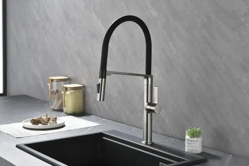 Смеситель Paulmark Barrel BA214029-BS (стальной) - фото товара