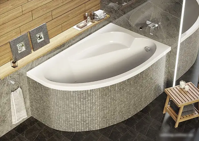 Ванна Alex Baitler Nero R 150х95 (New White) - фото товара