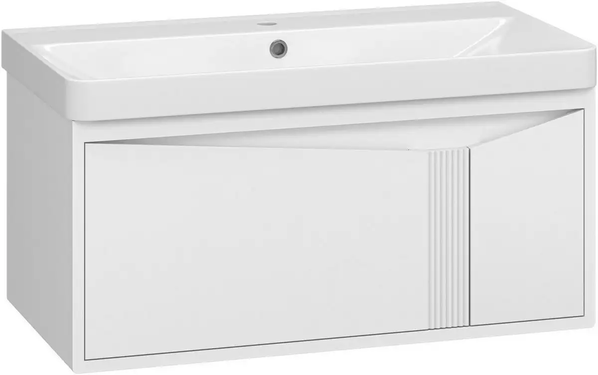 Brevita Тумба с умывальником Cascade 90 CAS-09090-011Я+RCW-141890WH – фото товара