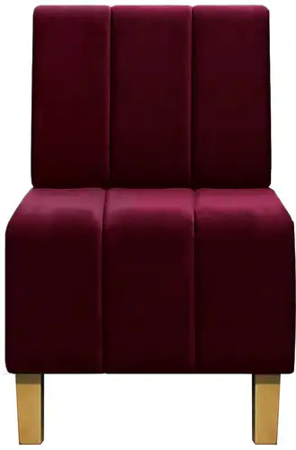 Интерьерное кресло Brioli Руди полоса (B48/вишневый) – изображение в каталоге