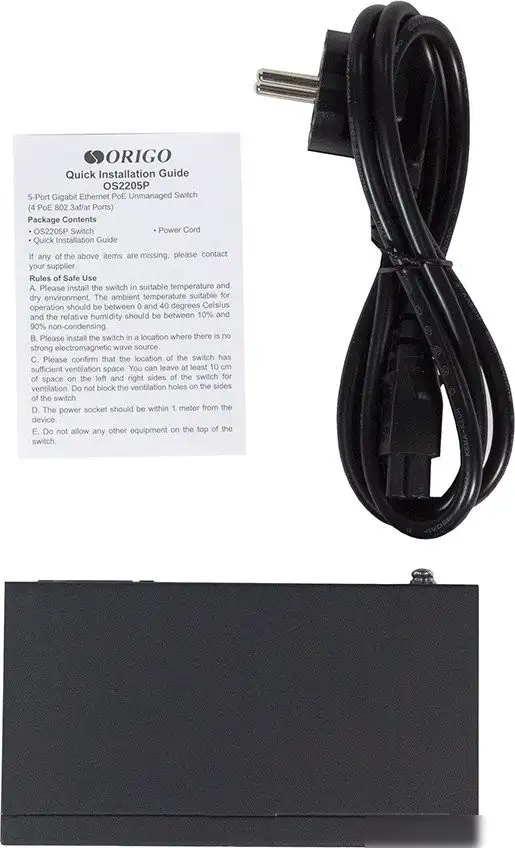 Неуправляемый коммутатор Origo OS2205P/60W/A1A – фото товара