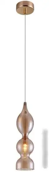 Подвесная люстра Crystal Lux Iris SP1 B Amber – фото товара