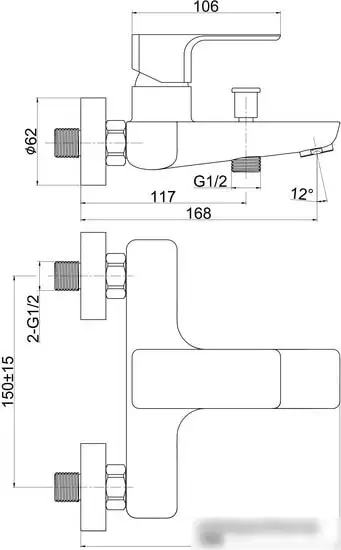 Смеситель Cersanit Geo 63040 - фото товара