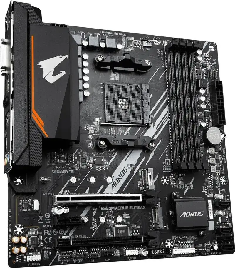 Материнская плата Gigabyte B550M Aorus Elite AX (rev. 1.4) – фото товара