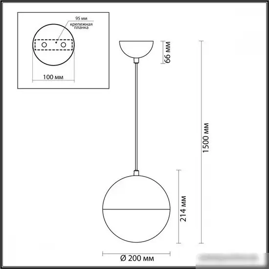 Подвесная люстра Odeon Light Pinga 4960/1A – фото товара