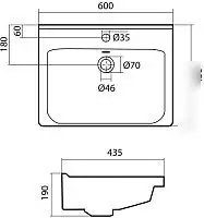 Умывальник Santek Миранда 60 (1WH302421) - фото товара