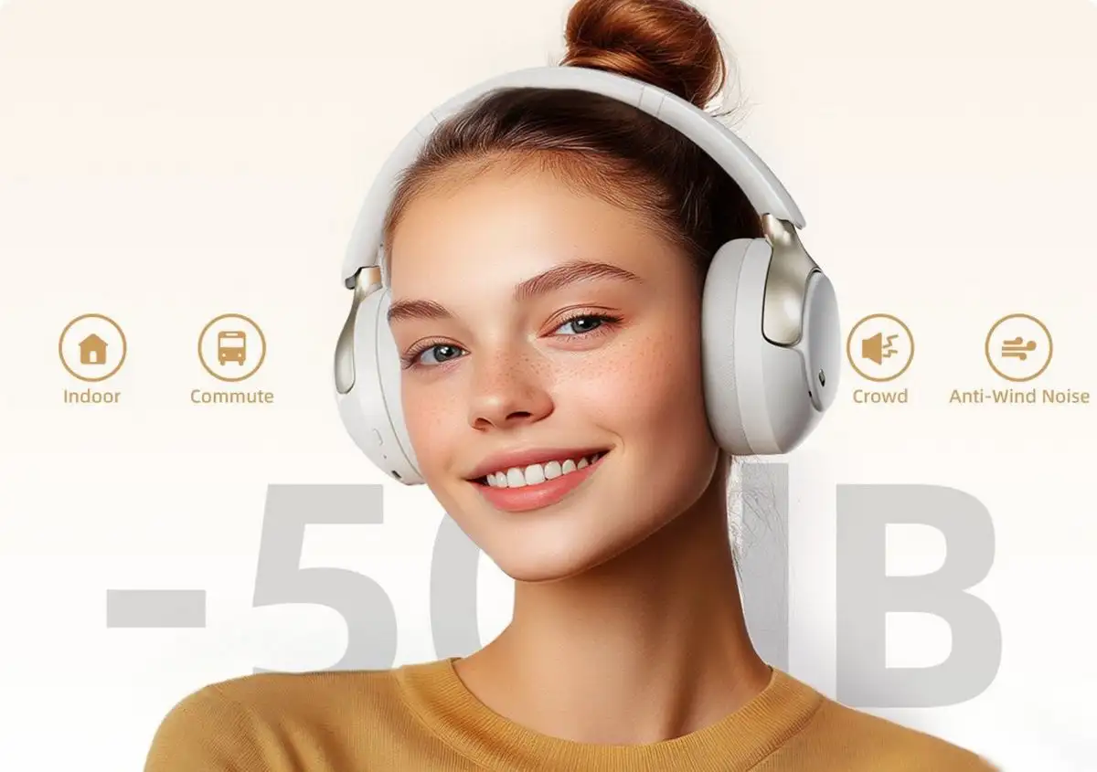 Наушники QCY H3 Pro (бежевый) – фото товара