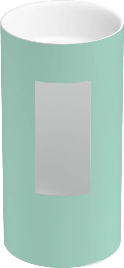 Умывальник Wellsee Chalice Perfection 230620000 (отдельностоящий, без отверстия под смеситель, цвет матовый светло-зеленый/глянцевый белый) - фото товара