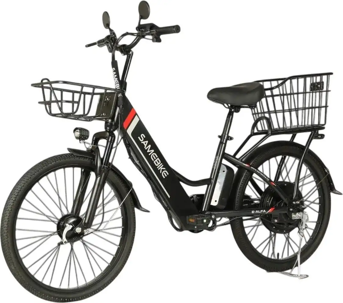 Электровелосипед SameBike Е-Alfa New SB-E-ALFA350-36/10 (черный) – фото товара