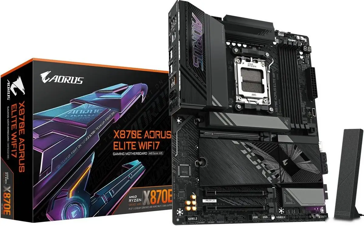 Материнская плата Gigabyte X870E Aorus Elite WiFi7 (rev. 1.3) – фото товара