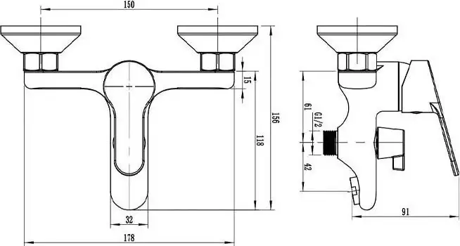 Смеситель Voda Aqua AQ54 - фото товара