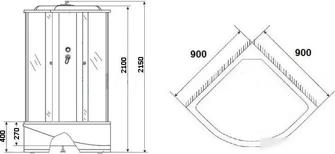 Душевая кабина Grossberg TM 109 - фото товара