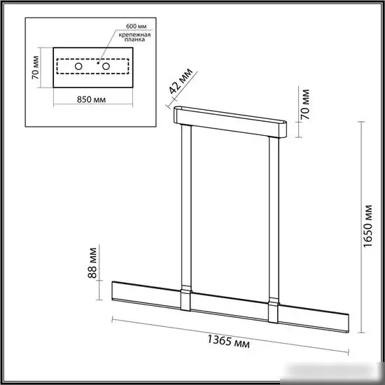 Подвесная люстра Odeon Light Vincent 6630/36L – фото товара