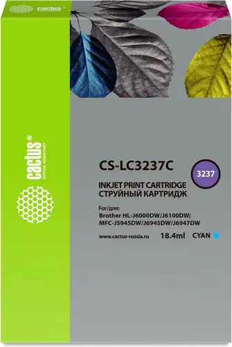 Картридж CACTUS CS-LC3237C (аналог Brother LC3237C) – изображение в каталоге