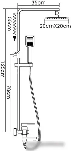 Душевая система FRAP F2421 - фото товара