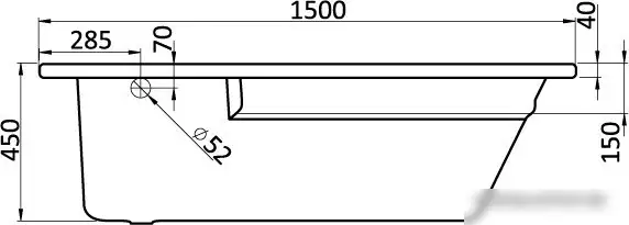 Ванна Santek Гоа 150x100 L (1WH112033) - фото товара