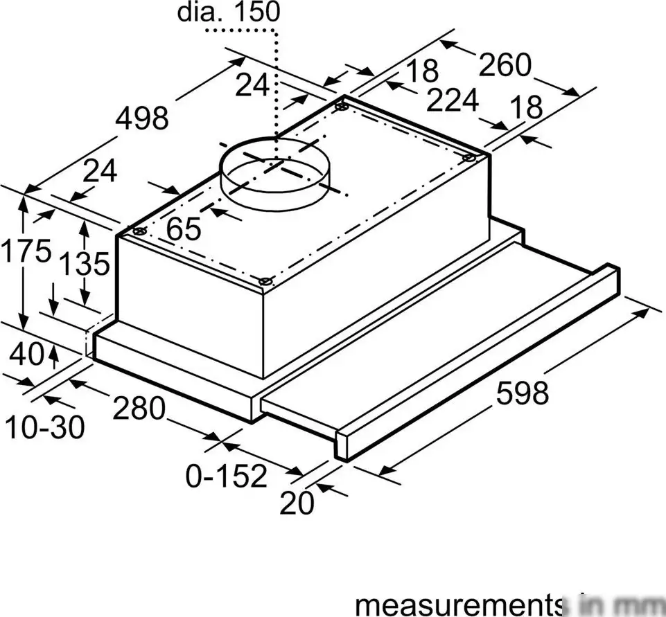 Кухонная вытяжка Bosch Serie 2 DFT63CA20Q - фото товара