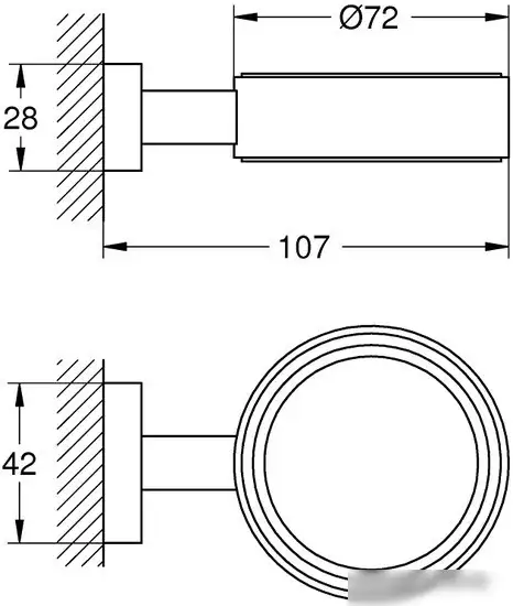 Держатель для мыльницы и стакана Grohe Essentials Cube 40508001 – фото товара
