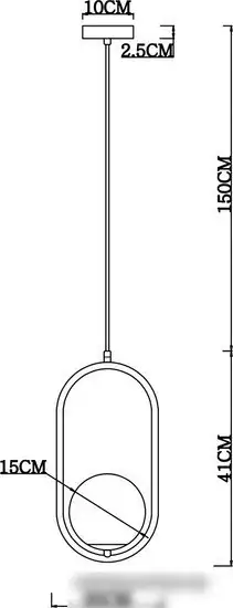 Подвесная люстра Arte Lamp Matisse A7745SP-1AB – фото товара
