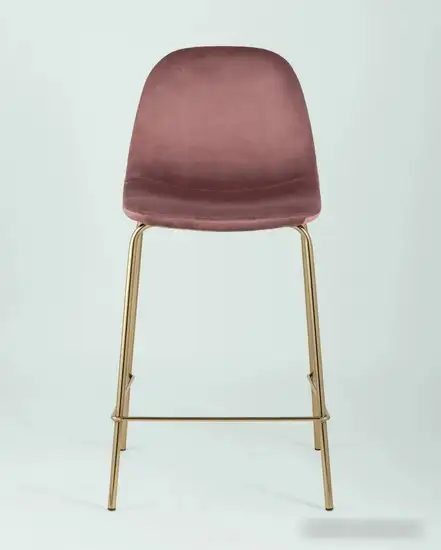 Стул Stool Group Валенсия SN полубарный OS-001CB HLR-44 (велюр розовый/золотые ножки) – фото товара
