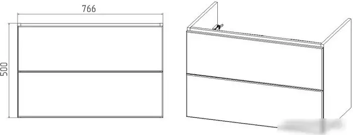 Viant Тумба под умывальник София Como 80 VSOF80CO-T2YP – фото товара