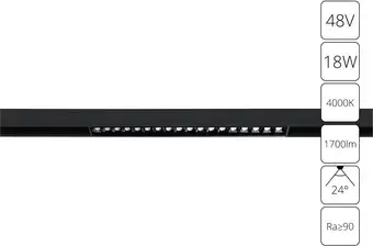 Трековый светильник Arte Lamp Linea A4665PL-1BK – изображение в каталоге