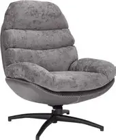 Интерьерное кресло Signal Giselle (серый/серый/черный мат) – изображение в каталоге
