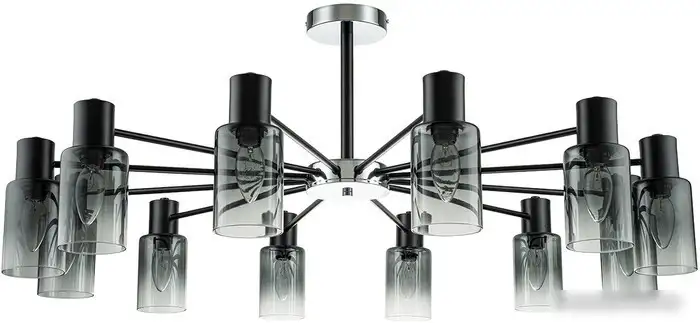 Люстра средней высоты Escada 2120/12P (черный) – фото товара