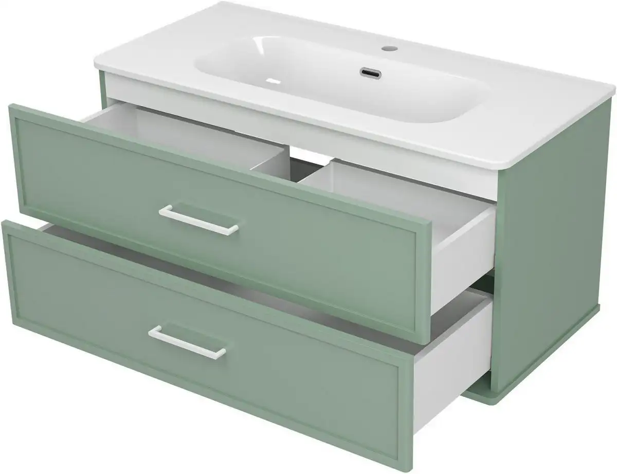 Brevita Тумба с умывальником Verde 100 Ver-09100-0102Я+B-OND100-01 – фото товара