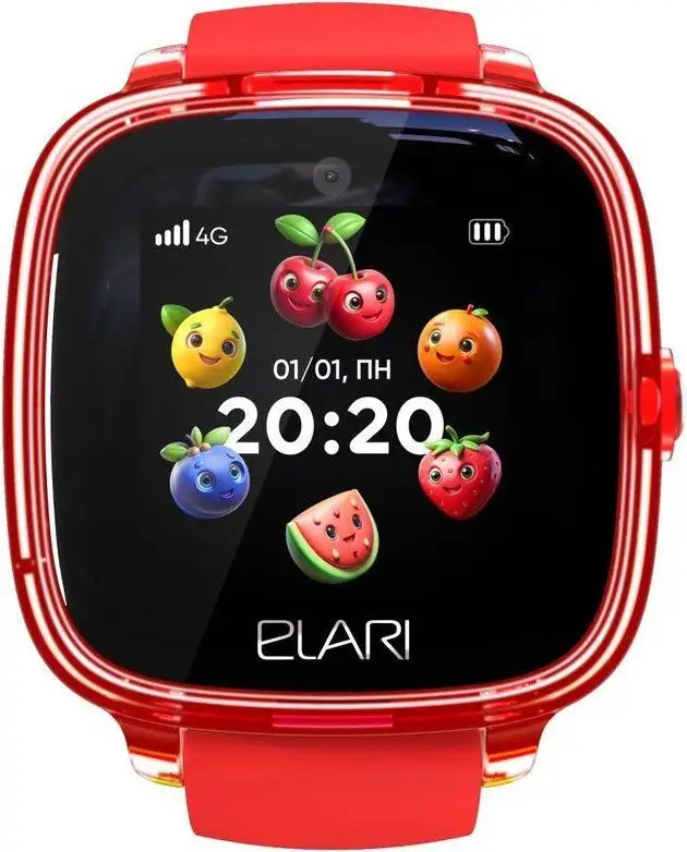 Детские умные часы Elari KidPhone Fresh 4G (красный) – фото товара