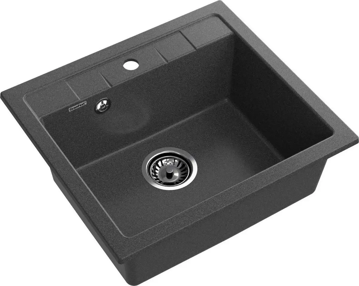 Кухонная мойка GranFest Quadro 561 (графит) - фото товара