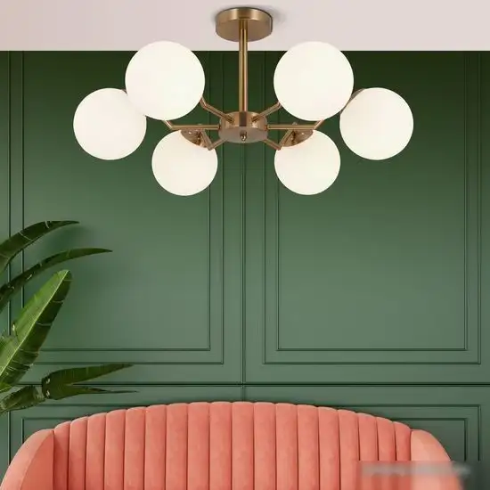 Люстра средней высоты Евросвет 70154/6 (латунь) – фото товара