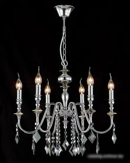 Подвесная люстра Crystal Lux Mercedes SP6 Chrome/Smoke – фото товара