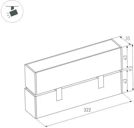 Трековый светильник Arlight MAG-LASER-FOLD-45-S320-12W Warm3000 026974 – фото товара