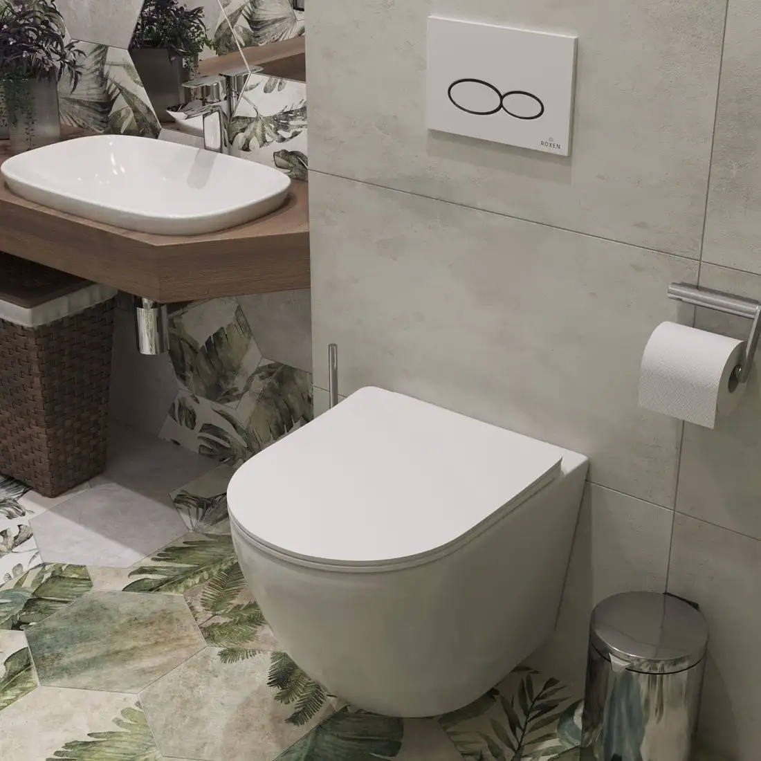 Унитаз подвесной Roxen Antares 530185-01 Rimless Soft Close - фото товара