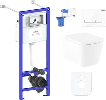 Унитаз Lavinia Boho Relfix Aveo Rimless 7 в 1 87050213 (белое стекло) - изображение в каталоге