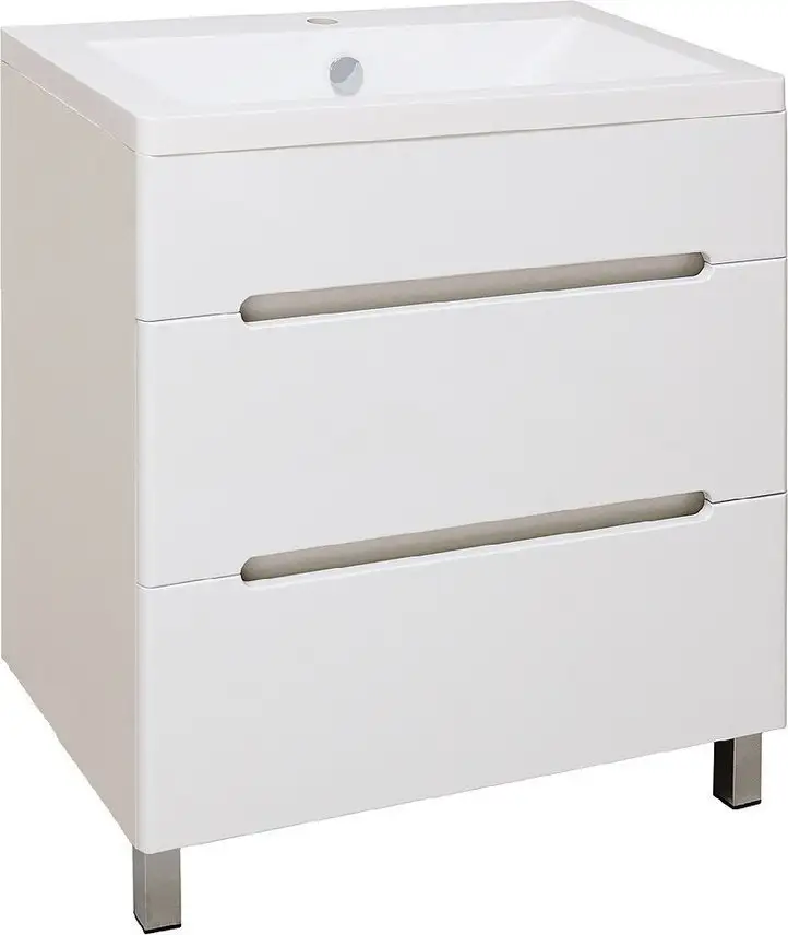 Runo Тумба с умывальником Runo Парма 75 + Omega 75 (напольная) – фото товара