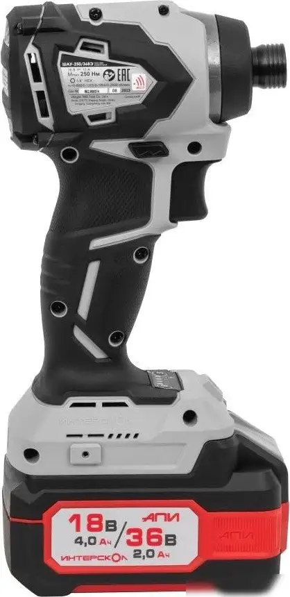 Винтоверт Интерскол ШАУ-250/36ВЭ 862.2.2.70 (с 2-мя АКБ, кейс) – фото товара