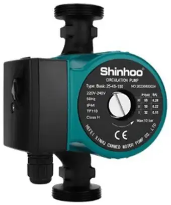 Циркуляционный насос Shinhoo Basic 25-4S-180 (с гайками) - изображение в каталоге