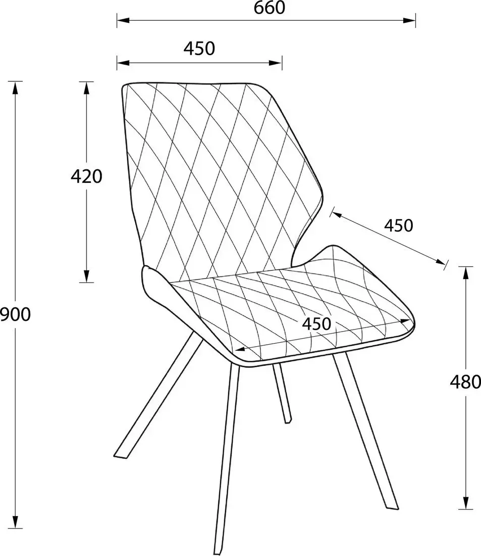 Стул Мамадома Rafael (b05 Latte Lux/черный)