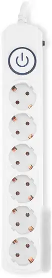 Сетевой фильтр IPPON BK-6-EU-5-10-W (5м, 6 розеток, белый) – фото товара