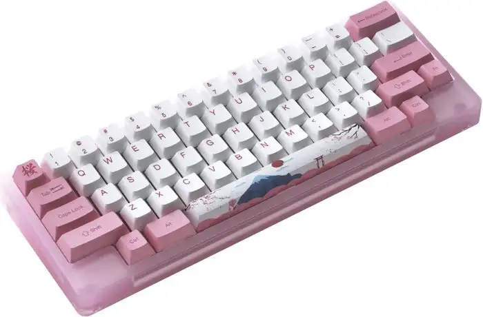 Клавиатура Akko ACR 59 Acrylic Tokyo (Akko CS Jelly Pink, нет кириллицы) – фото товара