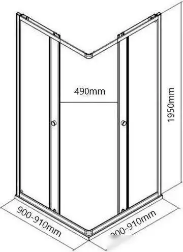 Душевой уголок MaybahGlass MGY-1327-5 (сатин стекло/хром матовый) - фото товара