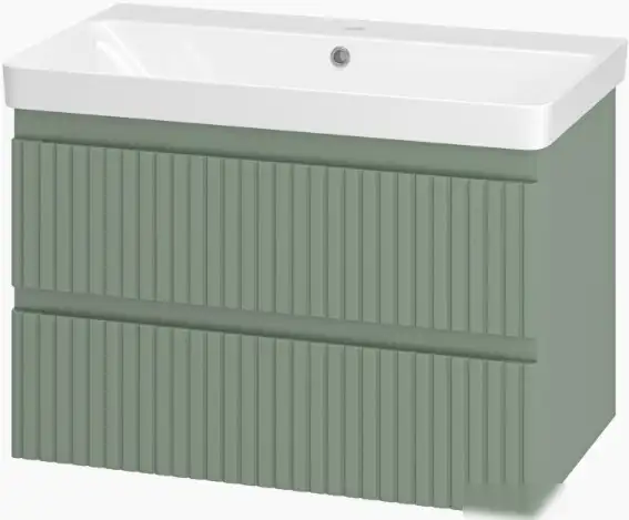 Brevita Тумба под умывальник Victory 80 VIC-09080-0802Я (зеленый матовый) – фото товара