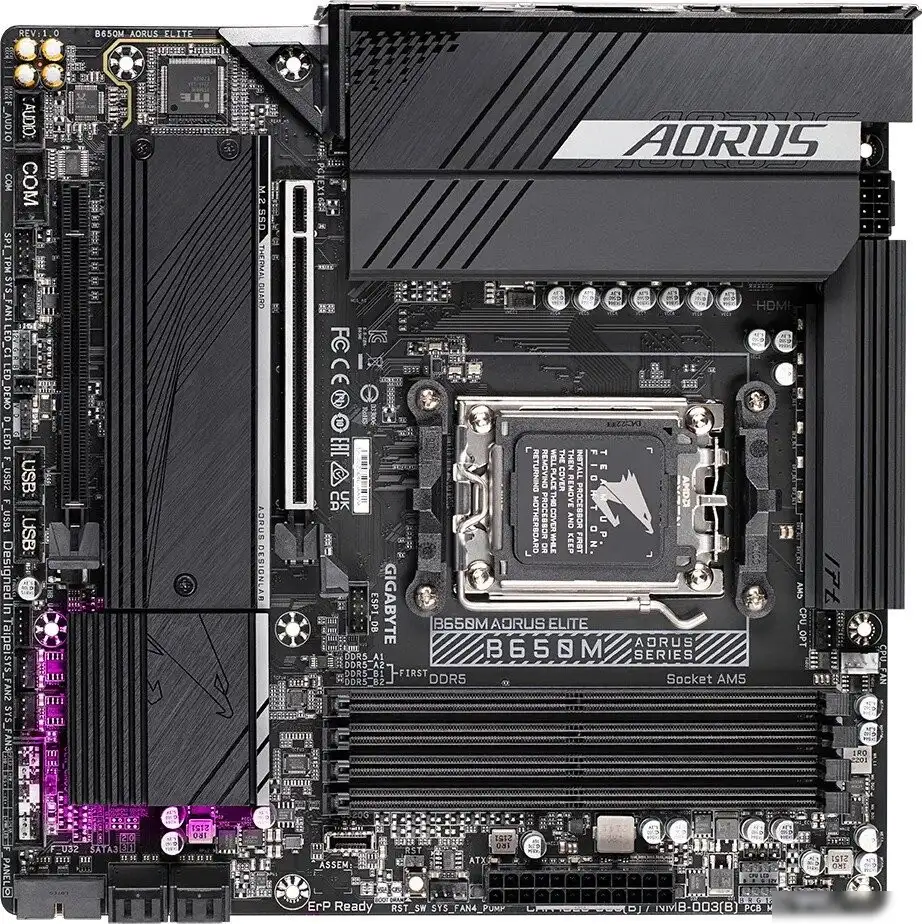 Материнская плата Gigabyte B650M Aorus Elite (rev. 1.2) – фото товара
