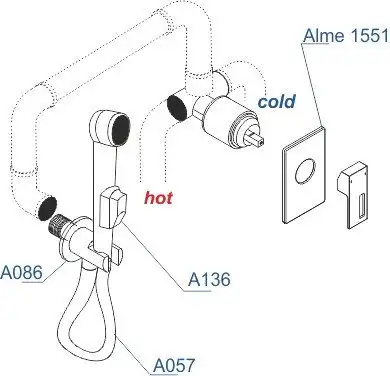 Гигиенический душ Wasserkraft A15157 - фото товара