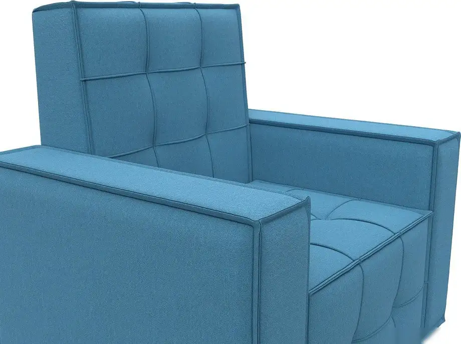 Интерьерное кресло Лига диванов Лига-067 132288 (рогожка Амур 10 голубой)