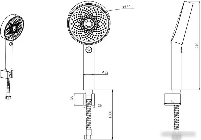 Душевой гарнитур Aquatek AQ2030CR - фото товара